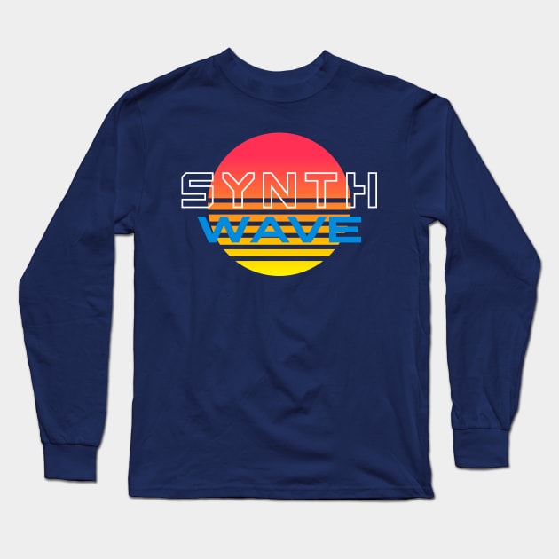 Synthwave Long Sleeve T-Shirt by Yeroma